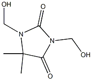 Dimethylol-5,5-dimethylhydantoin Structure