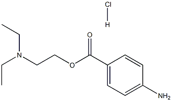 4-aminobenzoic acid 2- (diethylamino) ethyl ester hydrochloride Structure