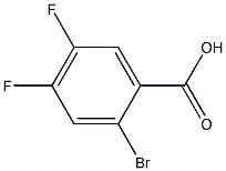 2-bromo-4,5-difluorobenzoic acid 구조식 이미지