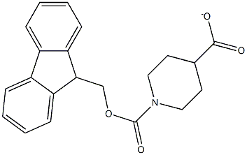 N-FMOC- piperidine-4-carboxylate Structure