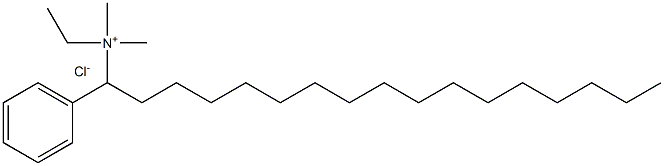 Cetyl dimethyl ethyl benzyl ammonium chloride Structure