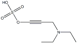 Diethylamino propynyl sulfate Structure