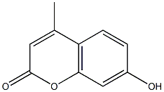 7-hydroxy-4-methyl coumarin 구조식 이미지