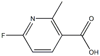 6-Fluoro-2-methylnicotinic acid Structure