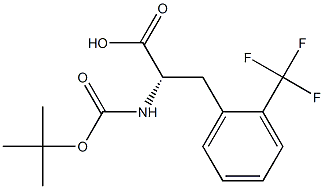 BOC-D-2- trifluoromethyl-phenylalanine 구조식 이미지