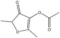 4-acetoxy-2,5-dimethyl -3 (2H) - furanone 구조식 이미지