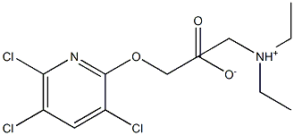 3,5,6-trichloro-2-pyridinoxyacetic acid triethylamine salt Structure