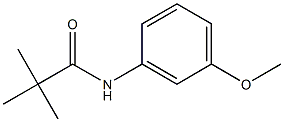 3- (trimethyl acetamido) anisole Structure