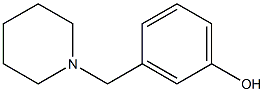 3-(1-Piperidinyl methyl)phenol 구조식 이미지