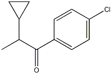 1-(4-chlorophenyl)-2-cyclopropyl-1-propanone 구조식 이미지