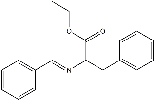 2-phenylmethyleneamino-3-phenylpropionic acid ethyl ester Structure