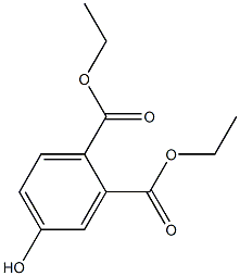 4-hydroxy  phthalic  acid  diethyl  ester 구조식 이미지