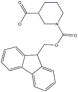 N-FMOC-piperidine-3-carboxylate Structure