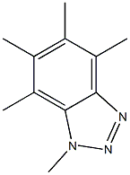 Pentamethylbenzotriazole Structure