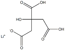 Lithium dihydrogen citrate 구조식 이미지