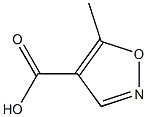 5-Methyl-4-isoxazole carboxylic acid 구조식 이미지