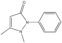1-phenyl-2,3-dimethylpyrazolone-5 구조식 이미지
