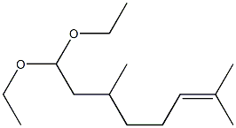 Citronellal diethyl acetal Structure