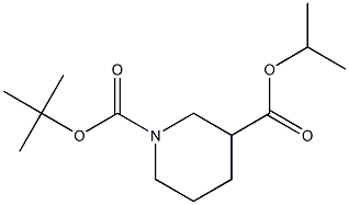 Methyl(ethyl) 1-tert-Butoxycarbonyl-Piperidine-3-carboxylate 구조식 이미지