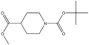 Methy1--tert-Butoxycarbonyl-Piperidine-4-carboxylate 구조식 이미지