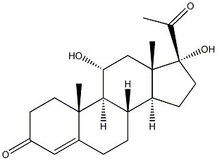 11A,17A-DIHYDROXY-PREGN-4-ENE-3.20-DIONE Structure