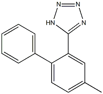 4-METHYLBIPHENYL-2-YL-TETRAZOLE Structure