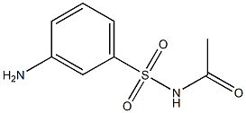 N-ACETYL-3-AMINOBENZENESULFONAMIDE 구조식 이미지