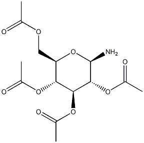 2,3,4,6-Tetra-O-acetyl-b-D-glucopyranosylamine 구조식 이미지