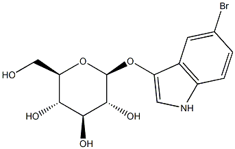 5-Bromo-3-indolyl-b-D-glucopyranoside 구조식 이미지