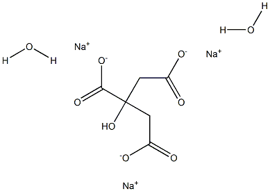 SODIUMCITRATE,DIHYDRATE,CRYSTAL,REAGENT,ACS 구조식 이미지