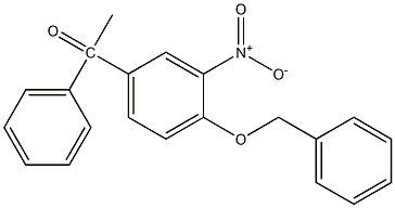 1-[3-nitro-4-(phenylmethoxy)phenyl]-acetophenone 구조식 이미지