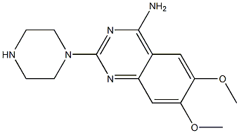 2(1-Piperazinly)-4-amino-6,7-dimethoxyquinazoline 구조식 이미지