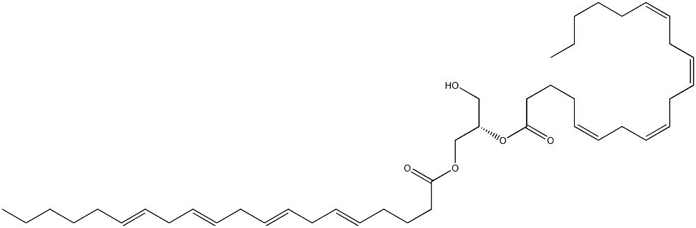 1,2-di-(5Z,8Z,11Z,14Z-eicosatetraenoyl)-sn-glycerol 구조식 이미지