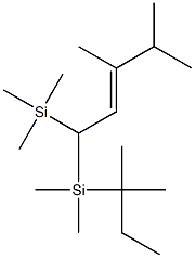 1-[(1,1-Dimethylpropyl)dimethylsilyl]-3,4-dimethyl-1-trimethylsilylpen t-2-ene Structure