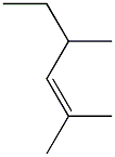 2,4-Dimethyl-2-hexene. 구조식 이미지