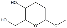 2-Hydroxymethyl-6-methoxytetrahydropyran-3-ol 구조식 이미지