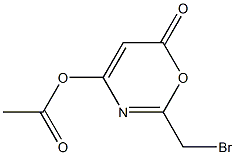 6H-1,3-Oxazin-6-one, 4-acetoxy-2-bromomethyl- 구조식 이미지