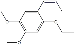 cis-4,5-Dimethoxy-2-ethoxy-beta-methylstyrene Structure