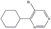 5-Bromo-4-cyclohexylpyrimidine 98% 구조식 이미지