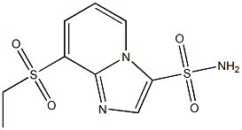 -ETHYLSULFONYLIMIDAZO[1,2-A]PYRIDINE-3-SULFONAMIDE 구조식 이미지