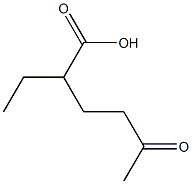 2-ethyl-4-acetylbutyric acid 구조식 이미지