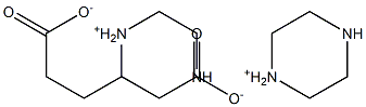 adipic acid piperazinium salt Structure