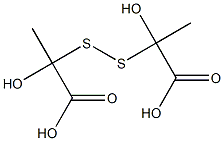 dithiodilactic acid Structure