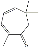 2,6,6-trimethyl-2,4-cycloheptadiene-1-one Structure