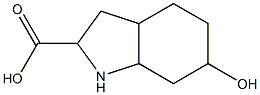 6-hydroxyoctahydroindole-2-carboxylic acid Structure