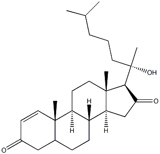 20-hydroxycholest-1-en-3,16-dione 구조식 이미지