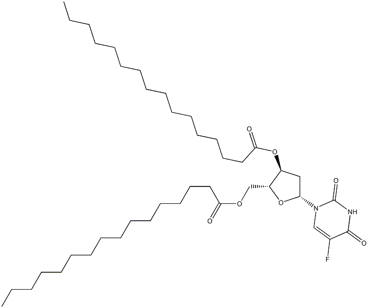 5-fluorodeoxyuridine-dipalmitate 구조식 이미지