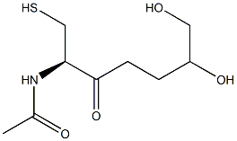 1,2-dihydroxy-4-(N-acetylcysteinyl)butane 구조식 이미지