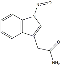 1-nitrosoindole-3-acetamide 구조식 이미지