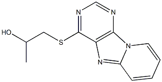 3-(pyrido(1,2-e)purin-4-ylsulfanyl)-2-propanol Structure